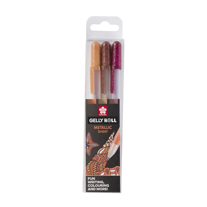 pix cu gel sakura gelly roll metallic 3 buc ro skrpoxpgbmet3