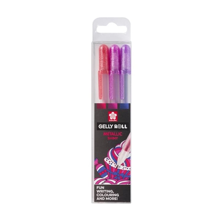 pix cu gel sakura gelly roll metallic 3 buc ro skrpoxpgbmet3