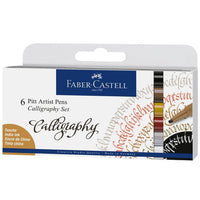 pixuri caligrafice faber castell pitt set 4 buc