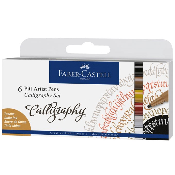 pixuri caligrafice faber castell pitt set 4 buc