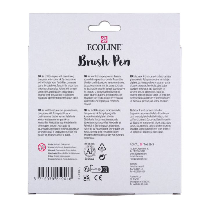 pixuri de acuarela ecoline brush pen ro rtl11509022
