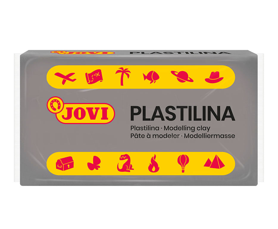 Plastilină naturală JOVI 50 g - gri
