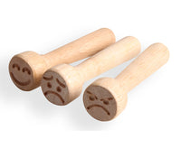Plastilină naturală moale Jovi My First 4 x 38 g + 3 ștampile din lemn Emotions