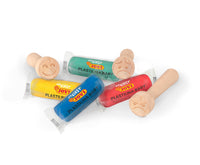 Plastilină naturală moale Jovi My First 4 x 38 g + 3 ștampile din lemn Emotions
