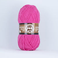 Fire pentru tricotat Madame Tricote Paris Merino Gold 200 - 100 g – 042 închis roz