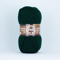 Fire pentru tricotat Madame Tricote Paris Merino Gold 200 - 100 g – 088 închis verde