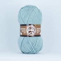 Fire pentru tricotat Madame Tricote Paris Merino Gold 200 - 100 g – 135 deschis albastru