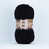 Fire pentru tricotat Madame Tricote Paris Merino Gold 200 - 100 g – 999 negru