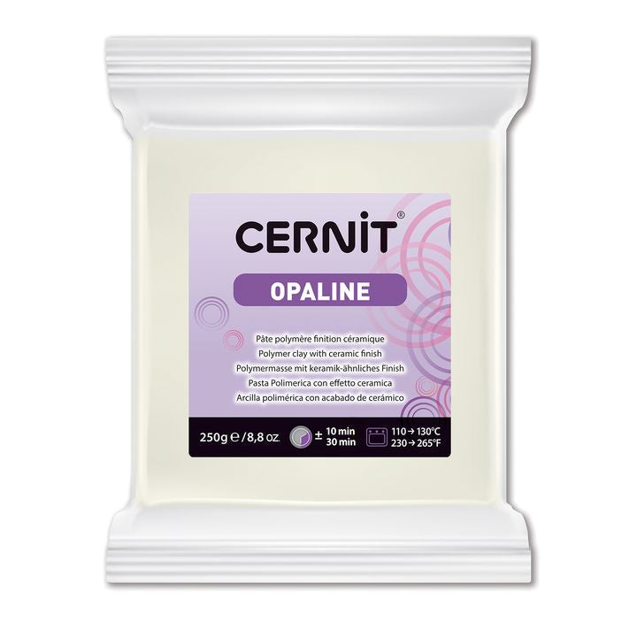 Polimer CERNIT OPALINE 250 g - Alb