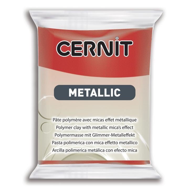 Polimer CERNIT METALLIC 56 g – Roșu