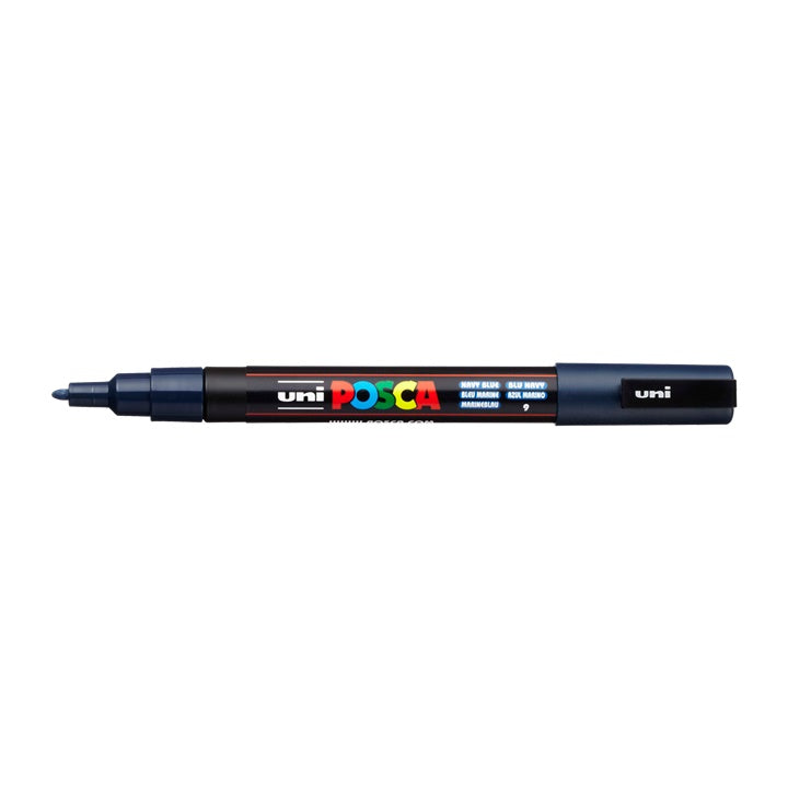 Marker UNI POSCA PC-3M 0.9 - 1.3 MM – albastru marin (9)
