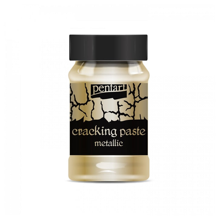Pastă cu efect de crăpături metalic Pentart 100 ml