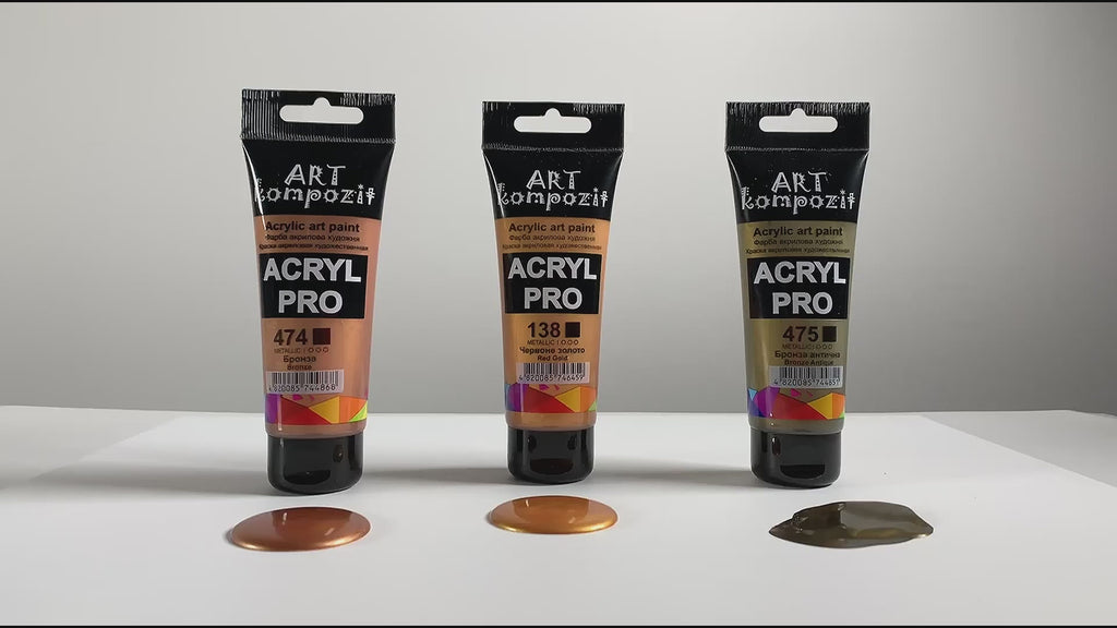 Vopsea acrilică metalică ACRYL PRO ART Kompozit 75 ml