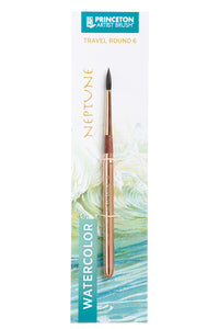 Pensulă rotundă de călătorie pentru acuarelă PRINCETON Neptune veveriță sintetică – 6