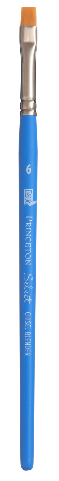 Pensulă plată pentru pictură PRINCETON Select Chisel Blender cu mâner scurt – 6
