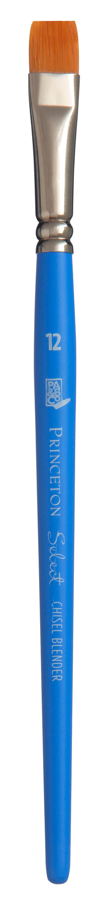 Pensulă plată pentru pictură PRINCETON Select Chisel Blender cu mâner scurt – 12