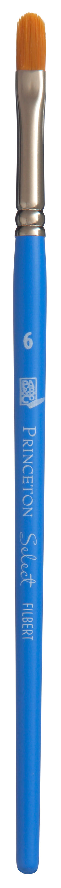 Pensulă sintetică PRINCETON Select filbert cu mâner scurt – 6