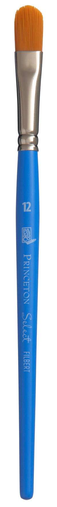 Pensulă sintetică PRINCETON Select filbert cu mâner scurt – 12