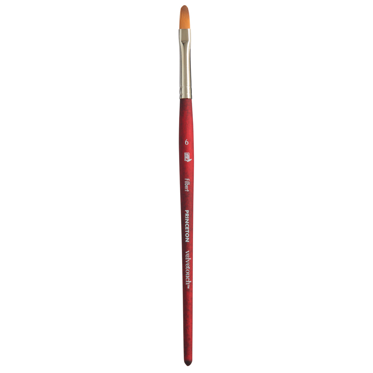 Pensulă universală PRINCETON Velvetouch Filbert cu mâner scurt – 6