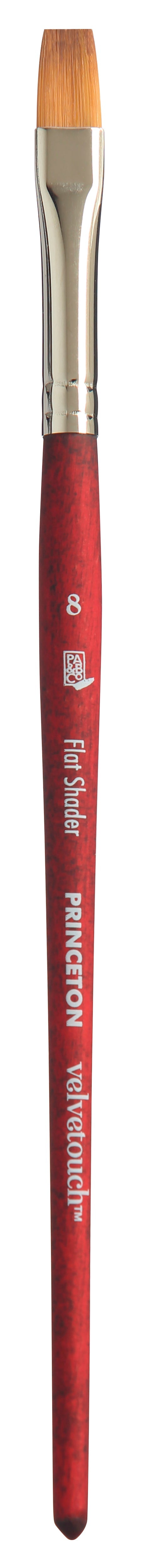 Pensulă plată PRINCETON Velvetouch Flat Shader cu mâner scurt