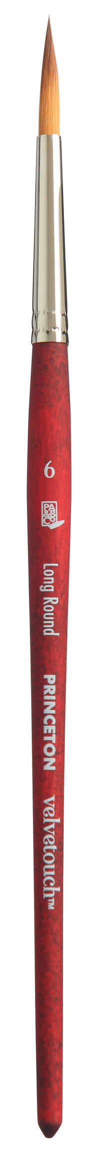 Pensulă universală rotundă PRINCETON Velvetouch Long Round cu mâner scurt – 6