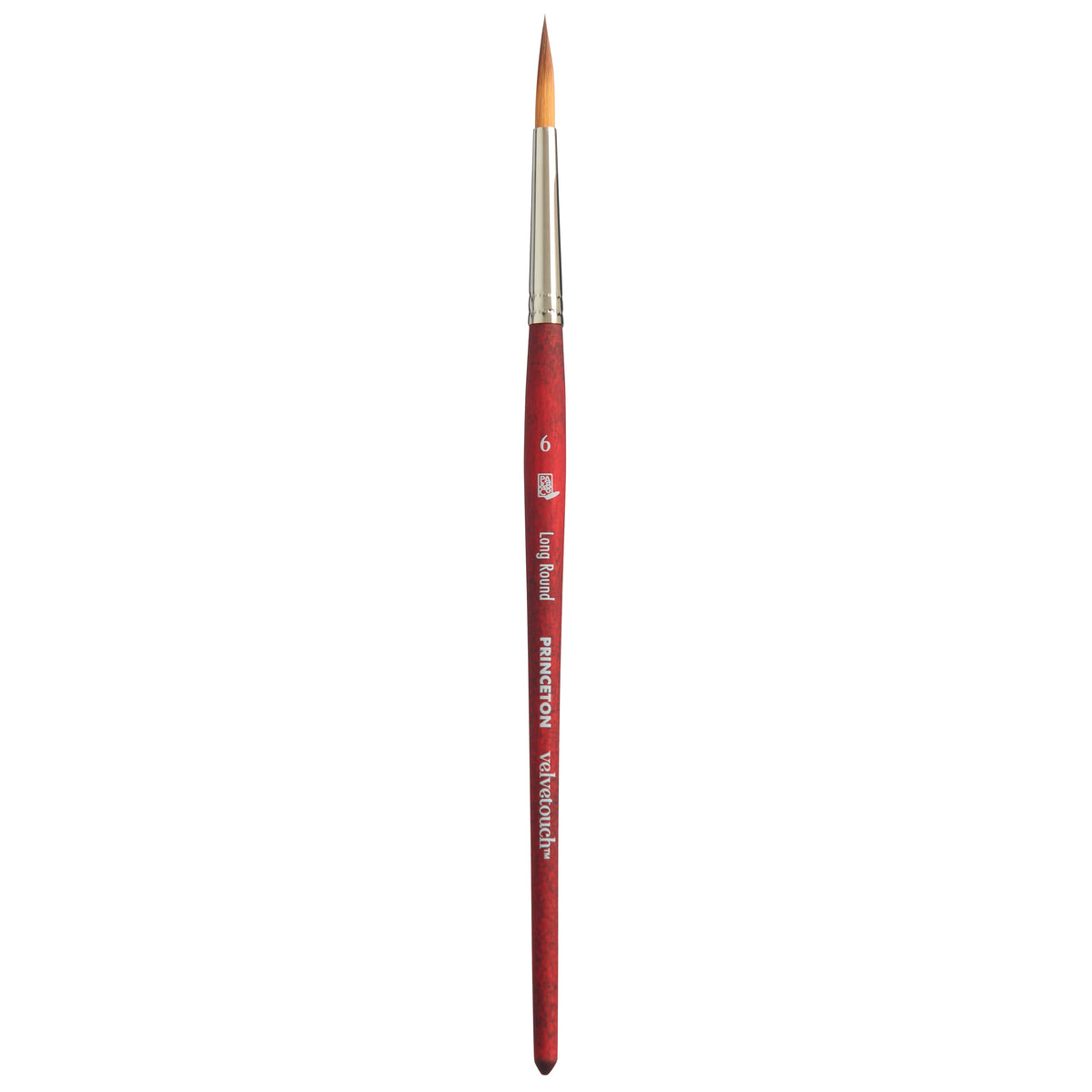 Pensulă universală rotundă PRINCETON Velvetouch Long Round cu mâner scurt – 6