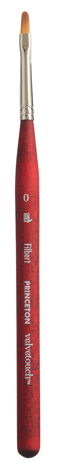 Pensulă universală PRINCETON Velvetouch Filbert mini mărimea 0