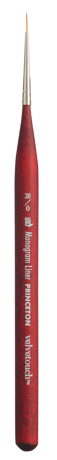 Pensulă sintetică universală PRINCETON Velvetouch Monogram Liner mărimea 20/0