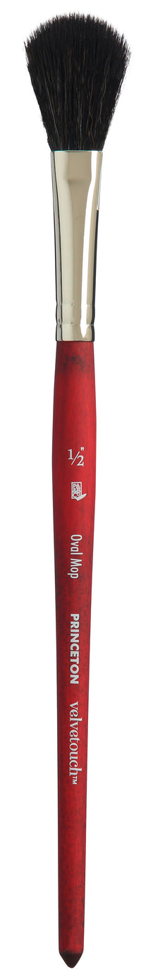 Pensulă universală PRINCETON Velvetouch Oval Mop cu mâner scurt