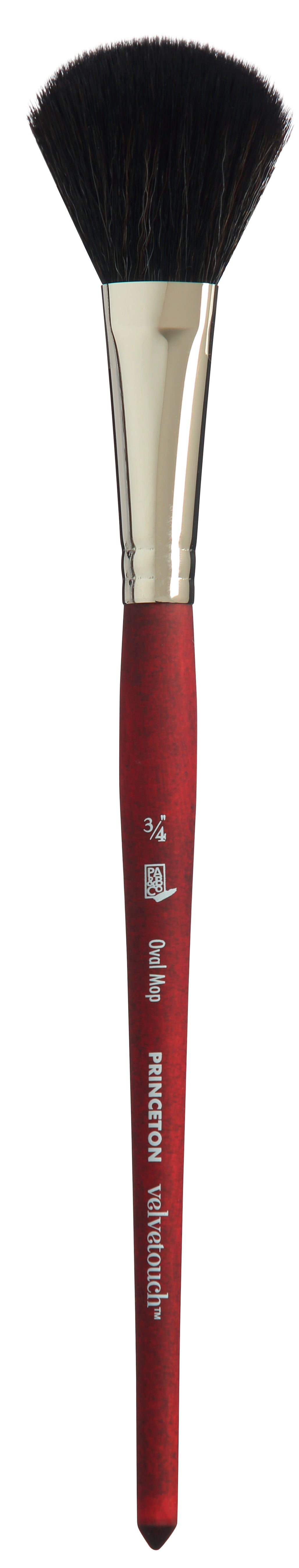 Pensulă universală PRINCETON Velvetouch Oval Mop cu mâner scurt