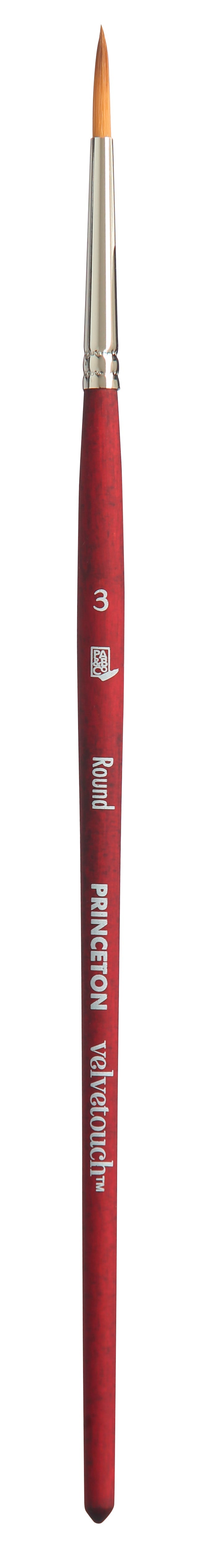 Pensulă rotundă universală PRINCETON Velvetouch cu mâner scurt – 3