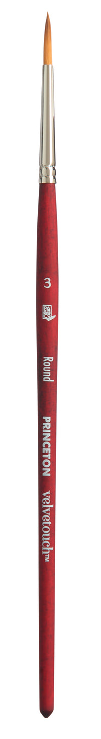 Pensulă rotundă universală PRINCETON Velvetouch cu mâner scurt – 3