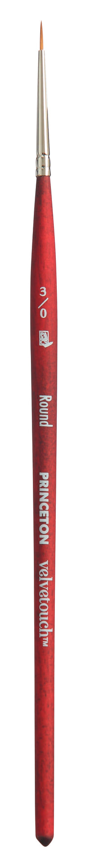 Pensulă rotundă universală PRINCETON Velvetouch cu mâner scurt – 3/0