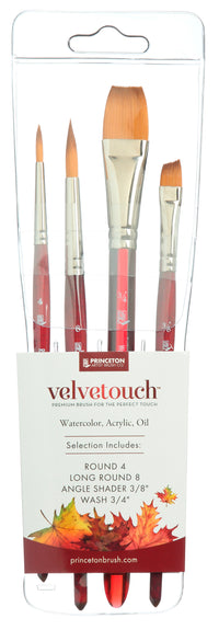 Set de pensule universale PRINCETON Velvetouch – 4 buc