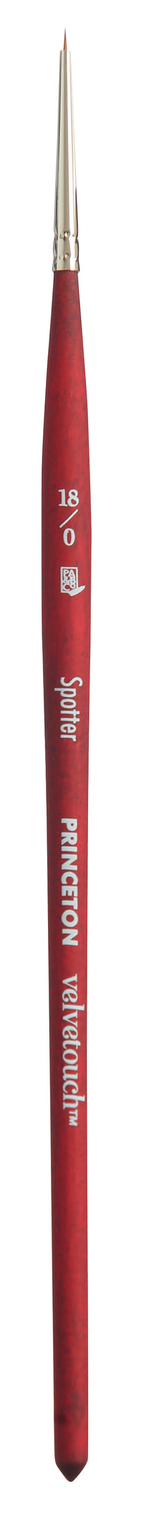 Pensulă universală pentru detalii PRINCETON Velvetouch Spotter cu mâner scurt – 18/0