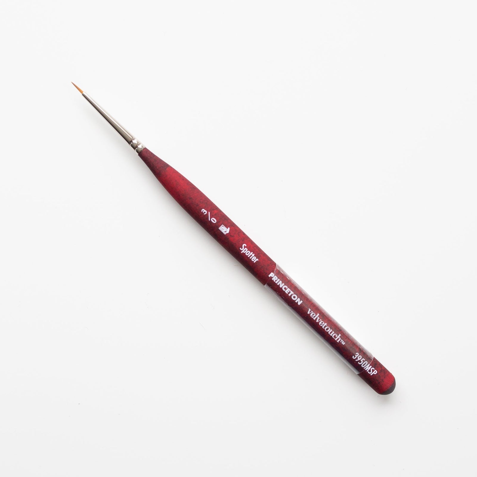 Pensulă universală pentru detalii PRINCETON Velvetouch Spotter cu mâner scurt