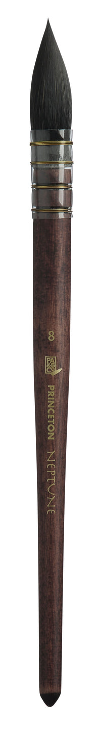 Pensulă pentru acuarelă PRINCETON Neptune Quill veveriță sintetică cu mâner scurt – 8