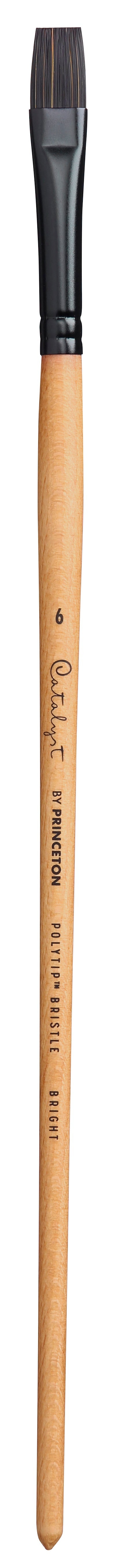 Pensulă lată scurtă Bright cu mâner lung PRINCETON Catalyst Polytip – 6