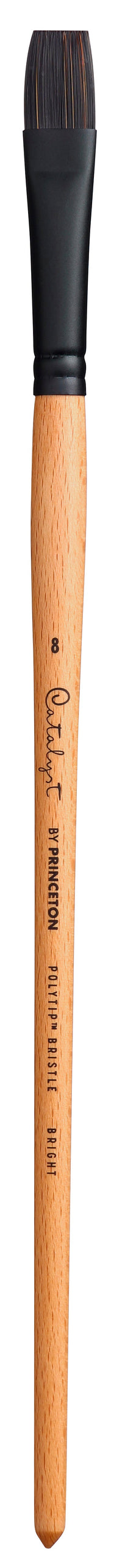 Pensulă lată scurtă Bright cu mâner lung PRINCETON Catalyst Polytip – 8