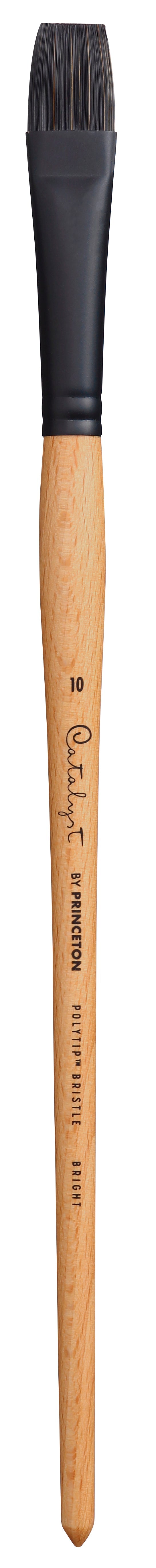 Pensulă lată scurtă Bright cu mâner lung PRINCETON Catalyst Polytip – 10