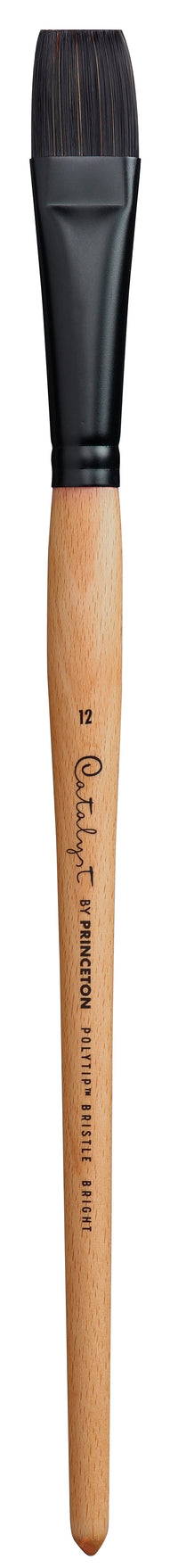 Pensulă lată scurtă Bright cu mâner lung PRINCETON Catalyst Polytip – 12