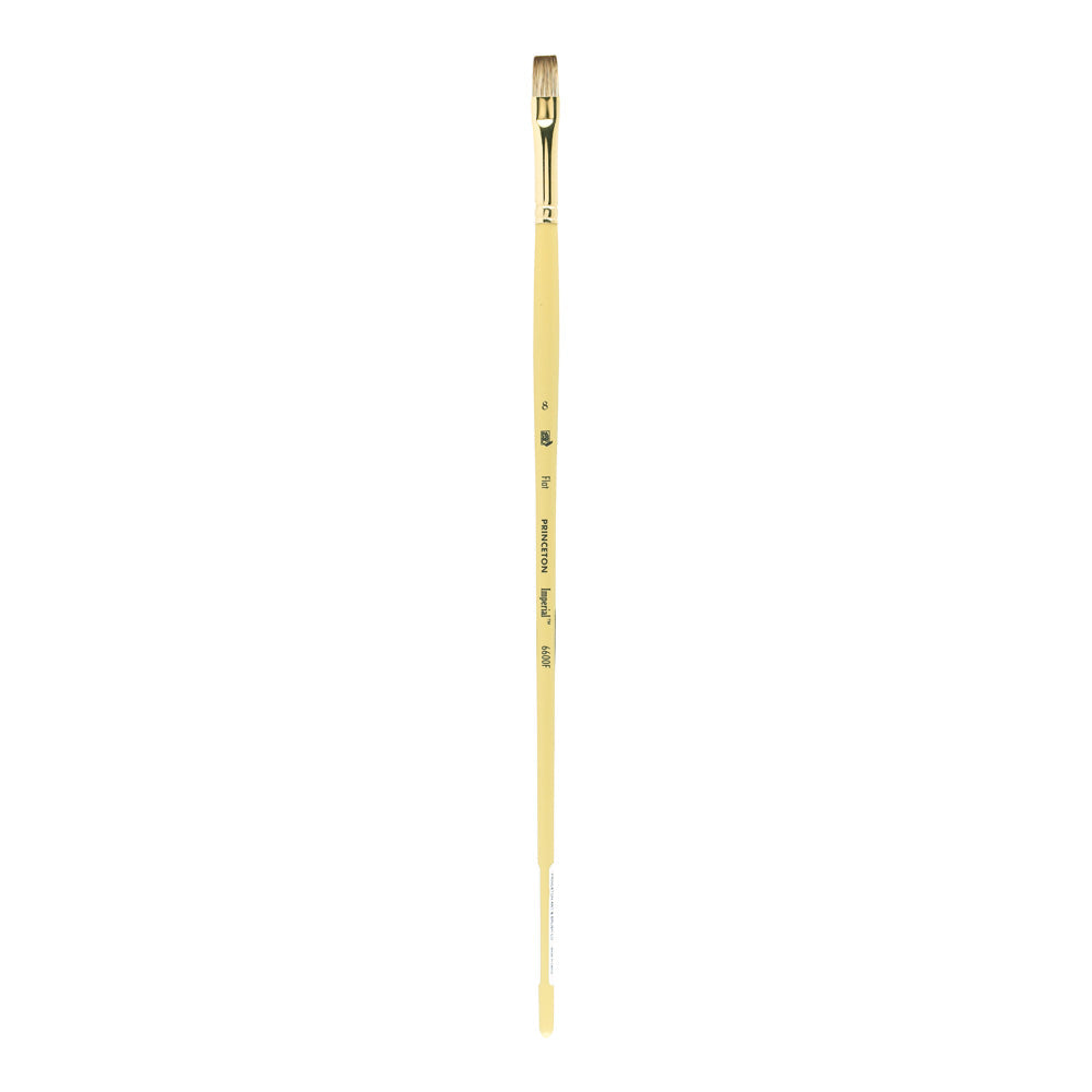 Pensulă plată pentru ulei PRINCETON Imperial Synthetic Mongoose cu mâner lung – 8