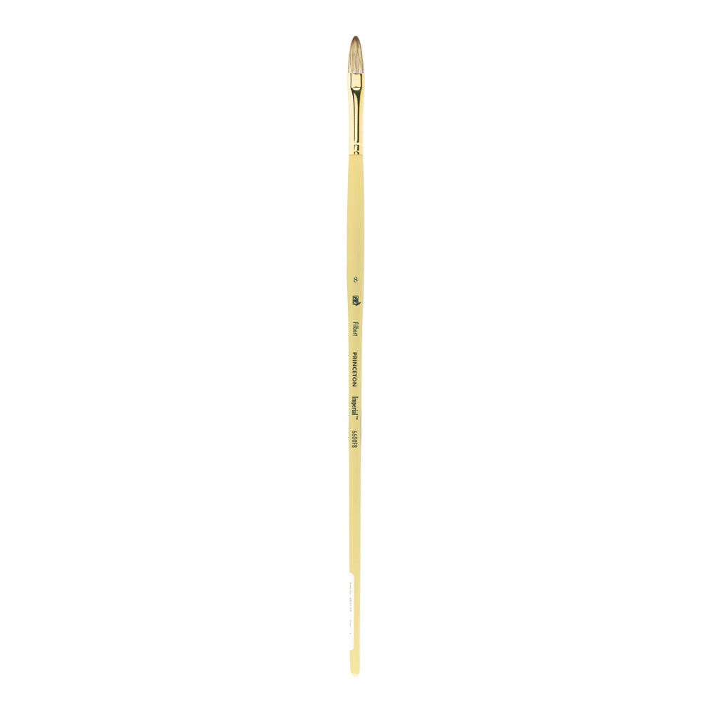 Pensulă pentru ulei PRINCETON Imperial sintetic Mongoose filbert cu mâner lung – 8