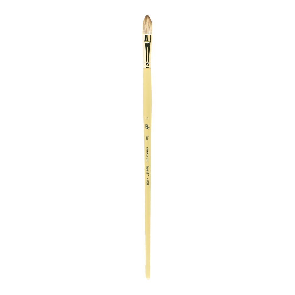 Pensulă pentru ulei PRINCETON Imperial sintetic Mongoose filbert cu mâner lung – 12