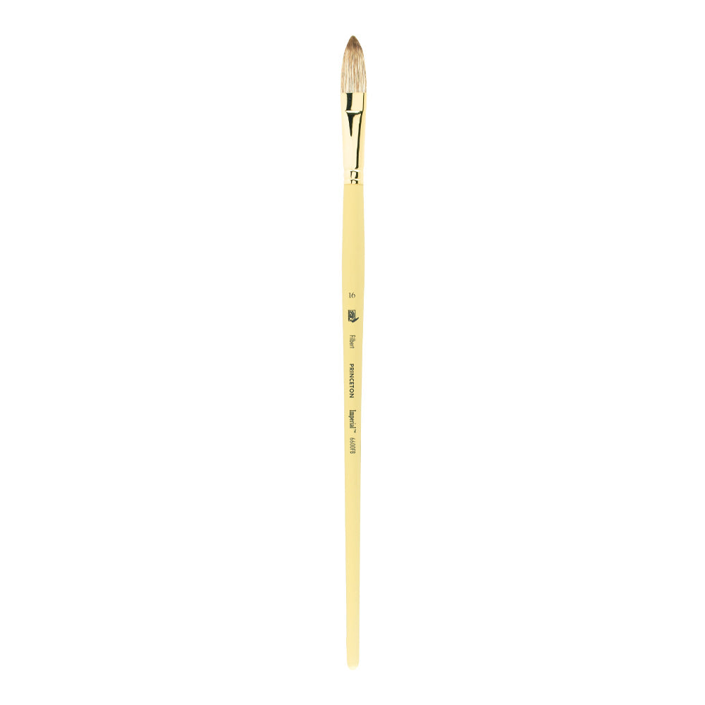Pensulă pentru ulei PRINCETON Imperial sintetic Mongoose filbert cu mâner lung – 16