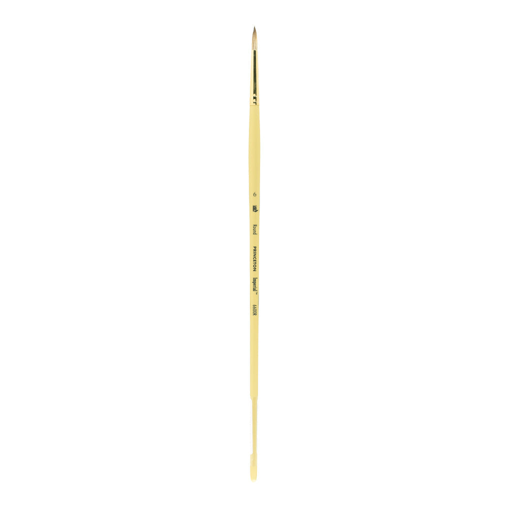 Pensulă pentru ulei PRINCETON Imperial Round sintetic mongoose cu mâner lung – 6