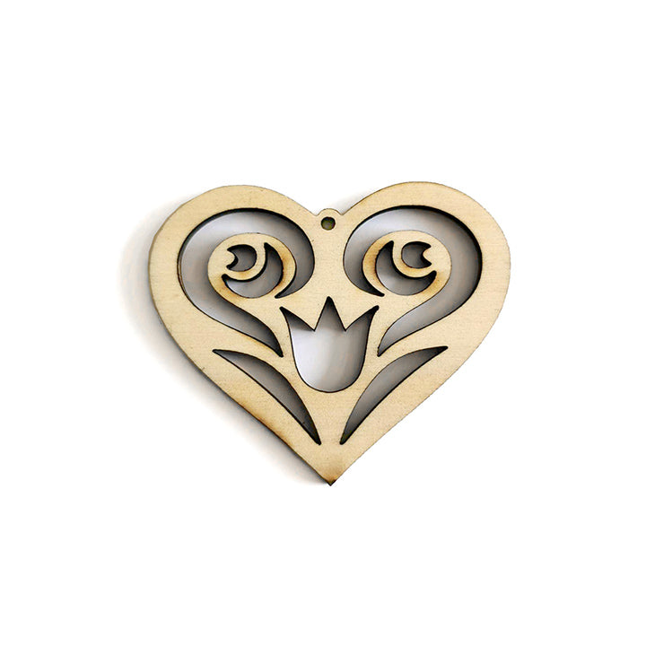 produs semifabricat din lemn pentru productia de bijuterii inima ornament 2 ro pnt22795 1ks