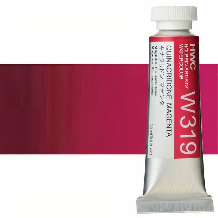 Culori acuarele profesionale Holbein Artists 15 ml | nuanțe de roșu