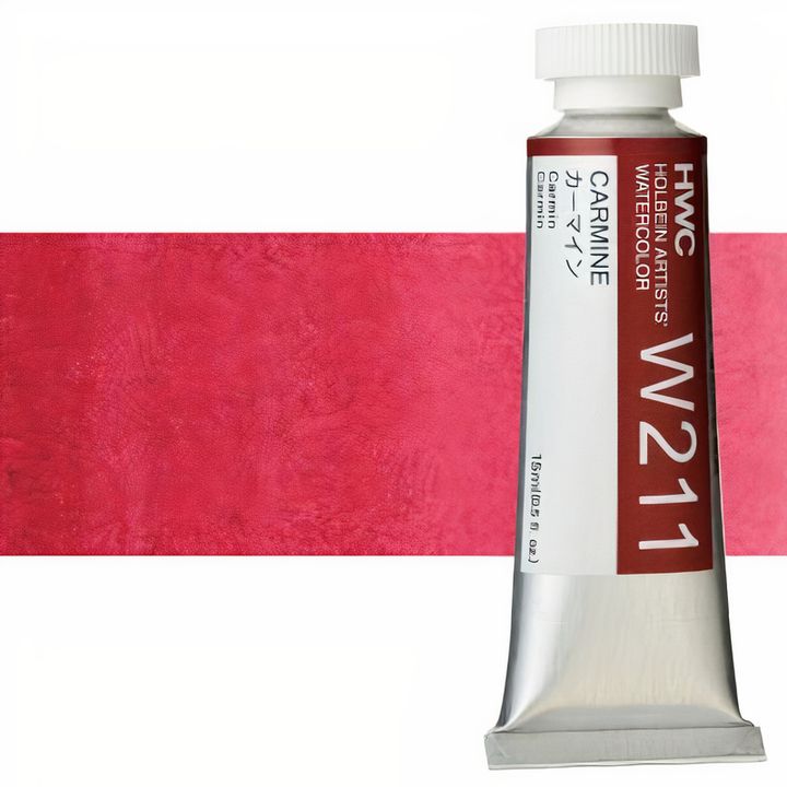 Culori acuarele profesionale Holbein Artists 15 ml | nuanțe de roșu