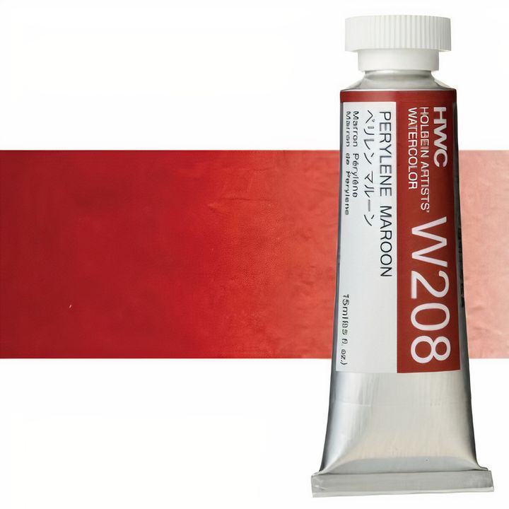 Culori acuarele profesionale Holbein Artists 15 ml | nuanțe de roșu